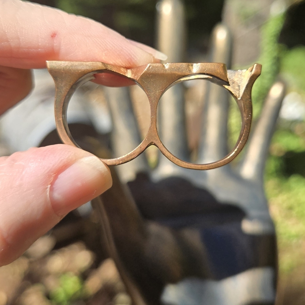 H&M Gold Love Ring Sz8.75 - Picture 4 of 5